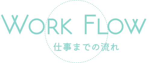 WORK FLOW 仕事までの流れ